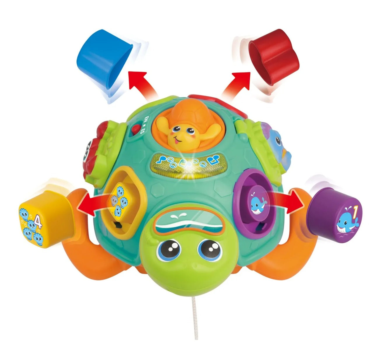Winfun jucarie de tras testoasa cu forme 12m+