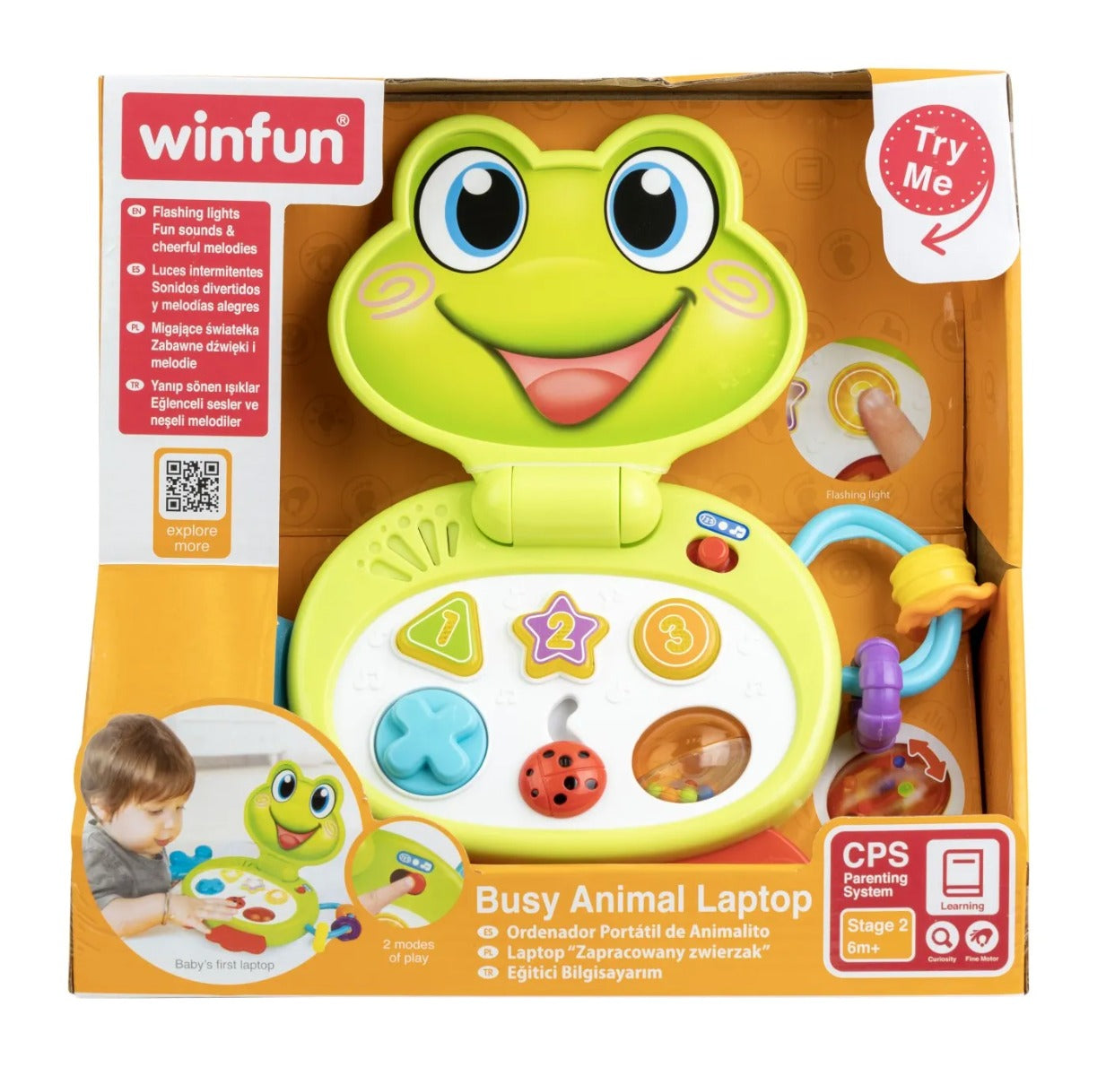 Winfun jucarie laptop interactiv 6m+ Broscuta