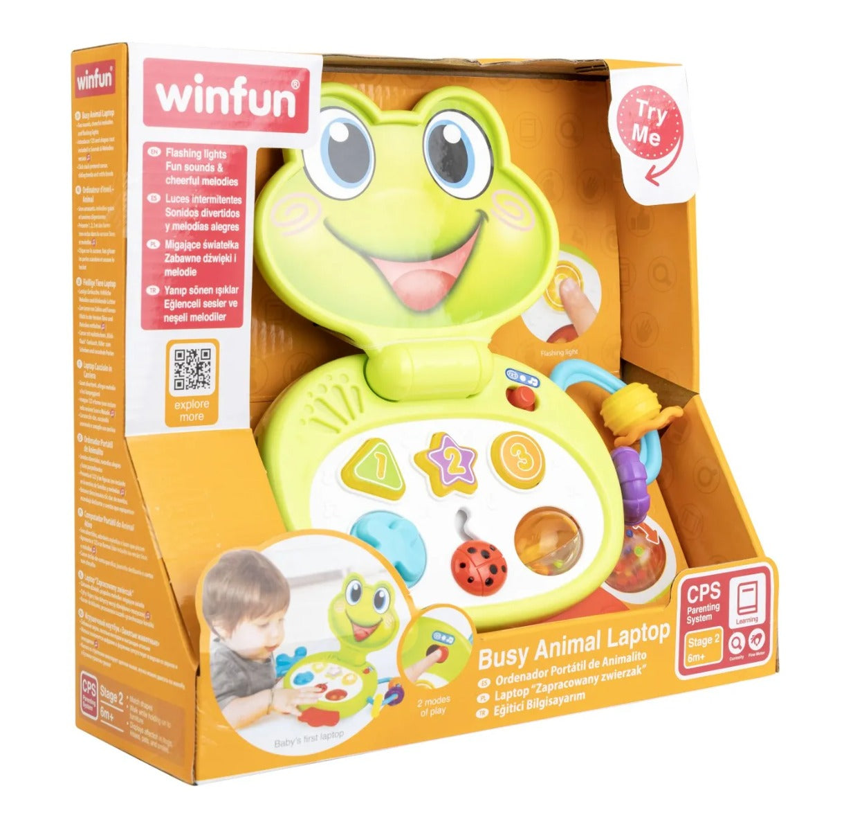 Winfun jucarie laptop interactiv 6m+ Broscuta