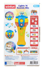 Winfun jucarie microfon cu sunete si lumini 12m+