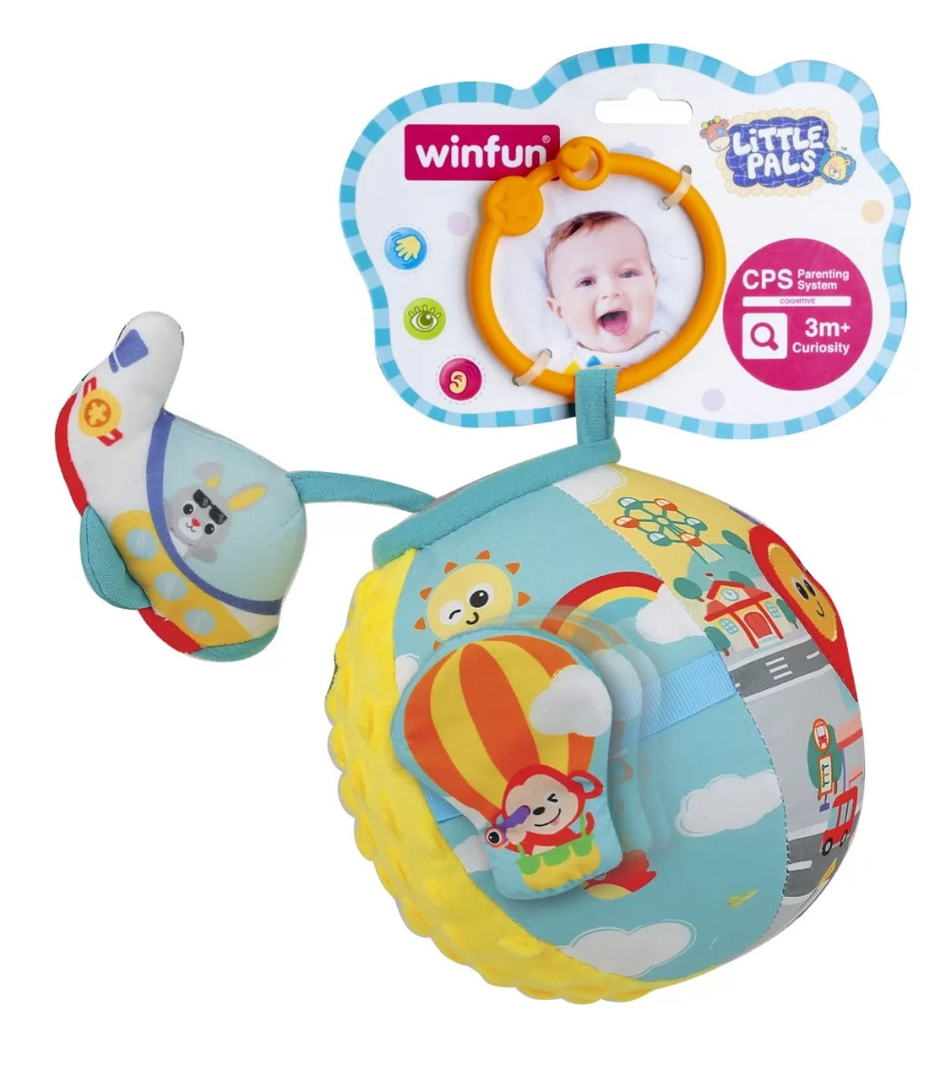 Winfun jucarie minge din material textil 3m+