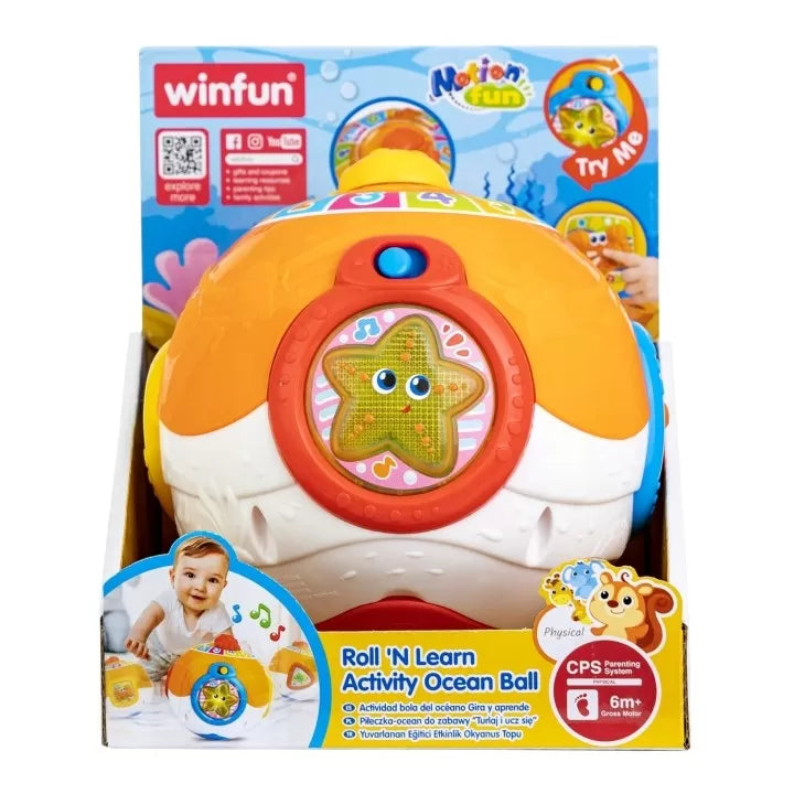 Winfun jucarie minge interactiva 6m+