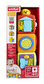 Winfun jucarie set 3 cuburi cu activitati 3m+