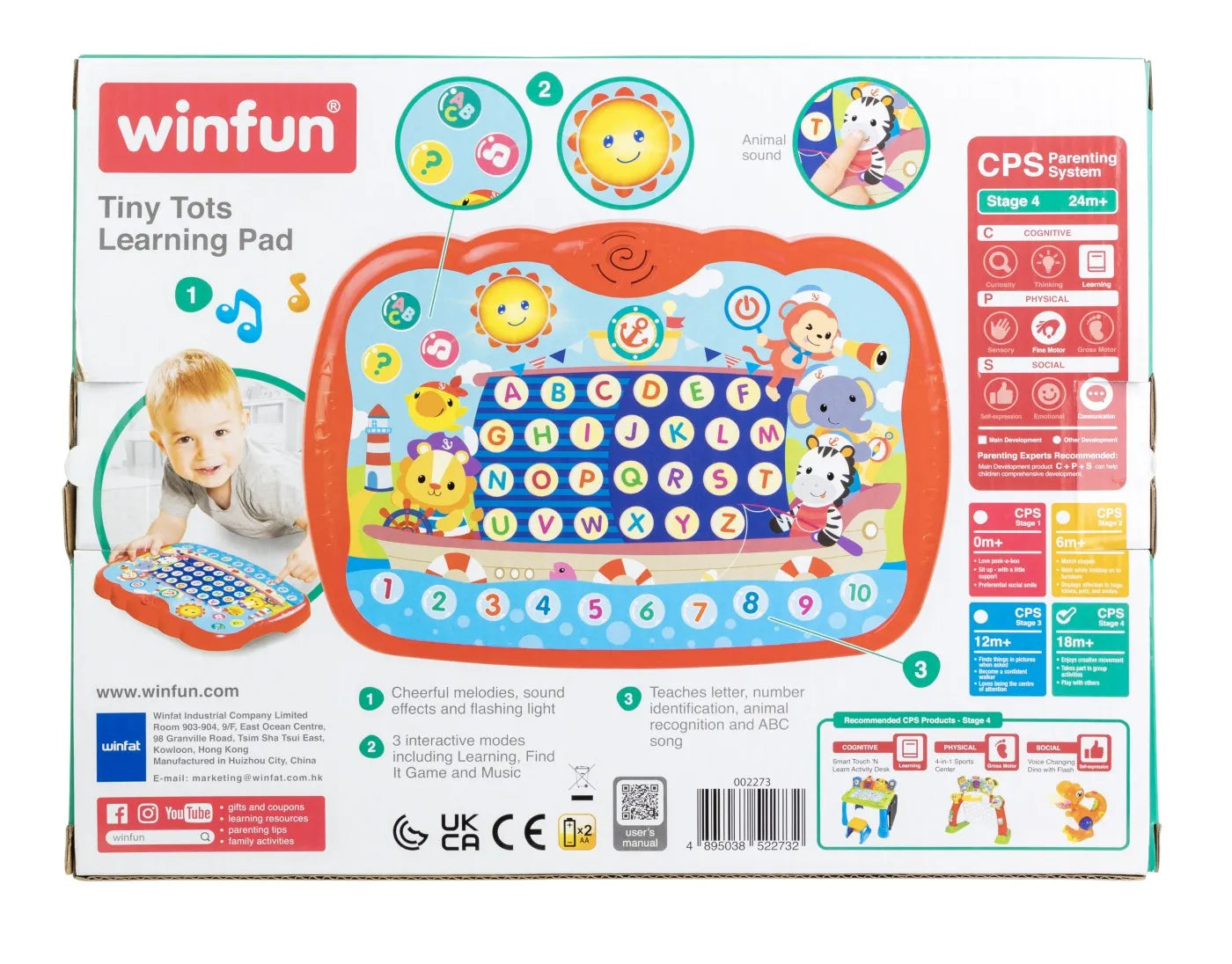 Winfun jucarie tableta educativa 24m+