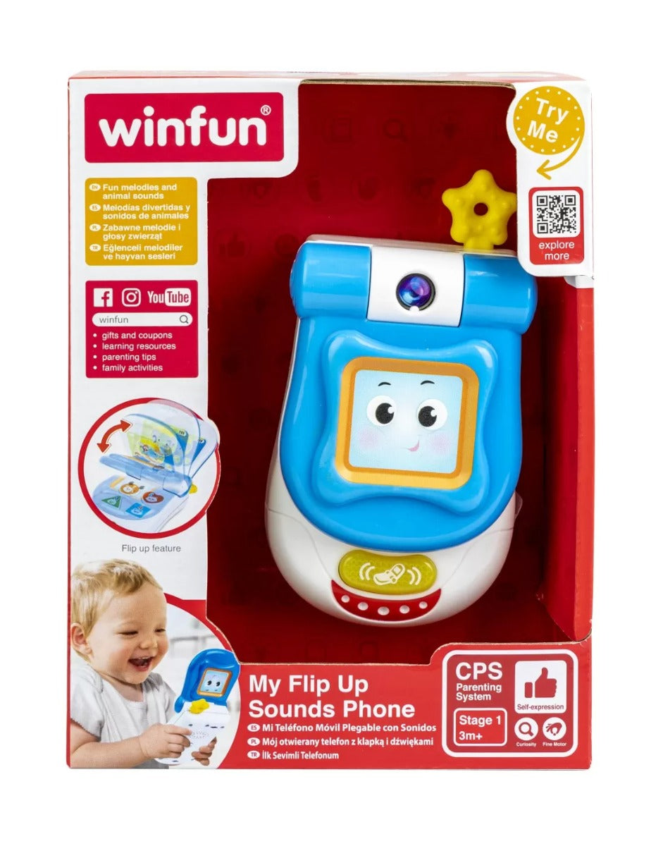 Winfun jucarie telefon cu clapeta cu sunete 3m+