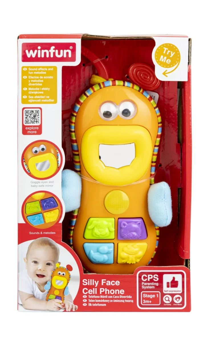 Winfun jucarie telefon cu fata amuzanta 3m+
