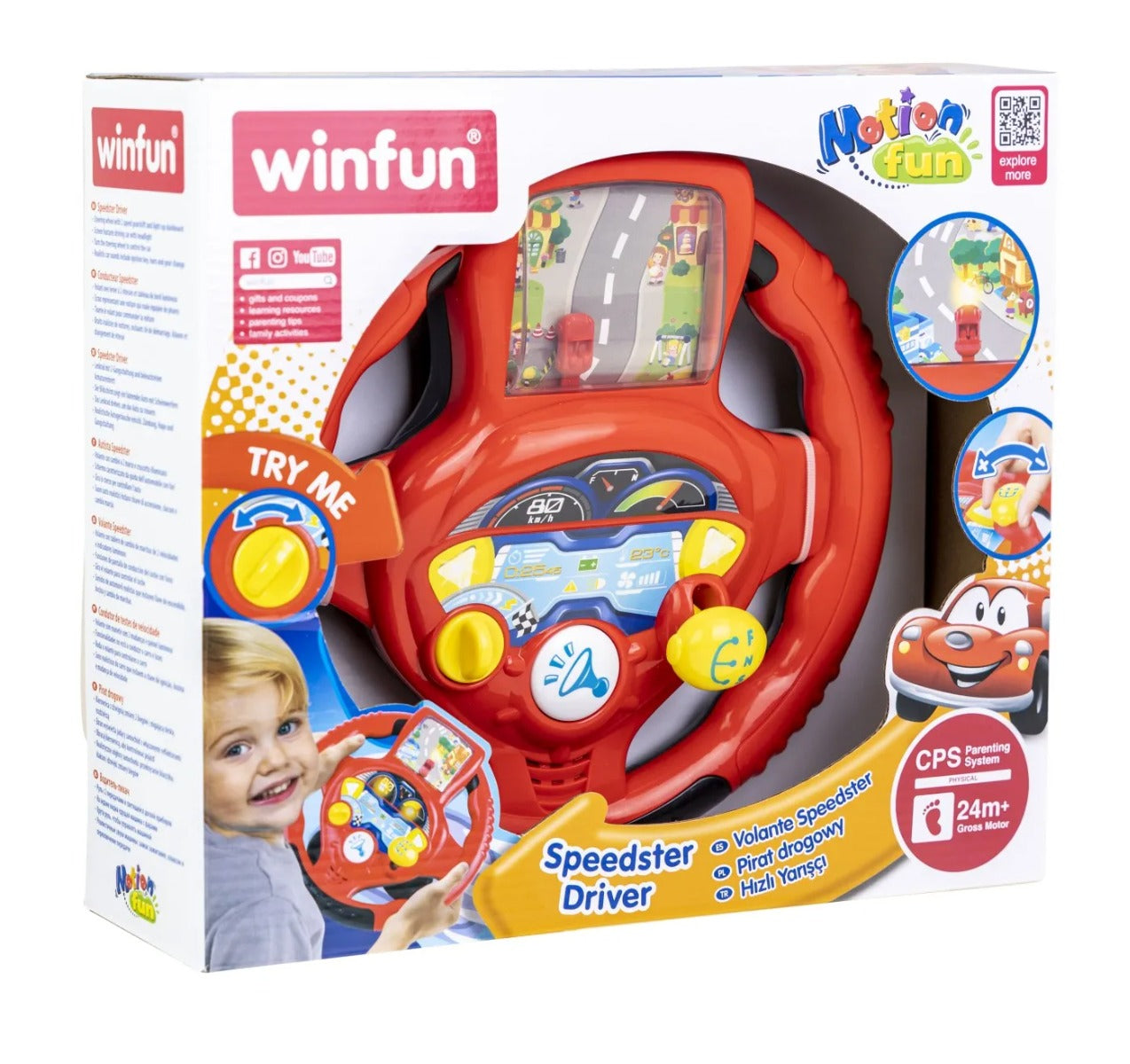 Winfun jucarie volan cu sunete si lumini 24m+