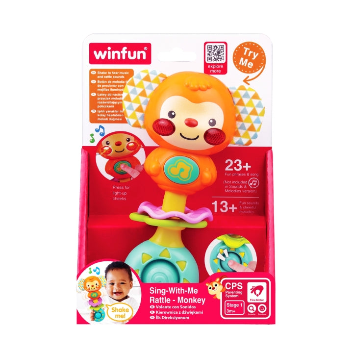 Winfun jucarie zornaitoare Maimuta canta cu mine 3m+