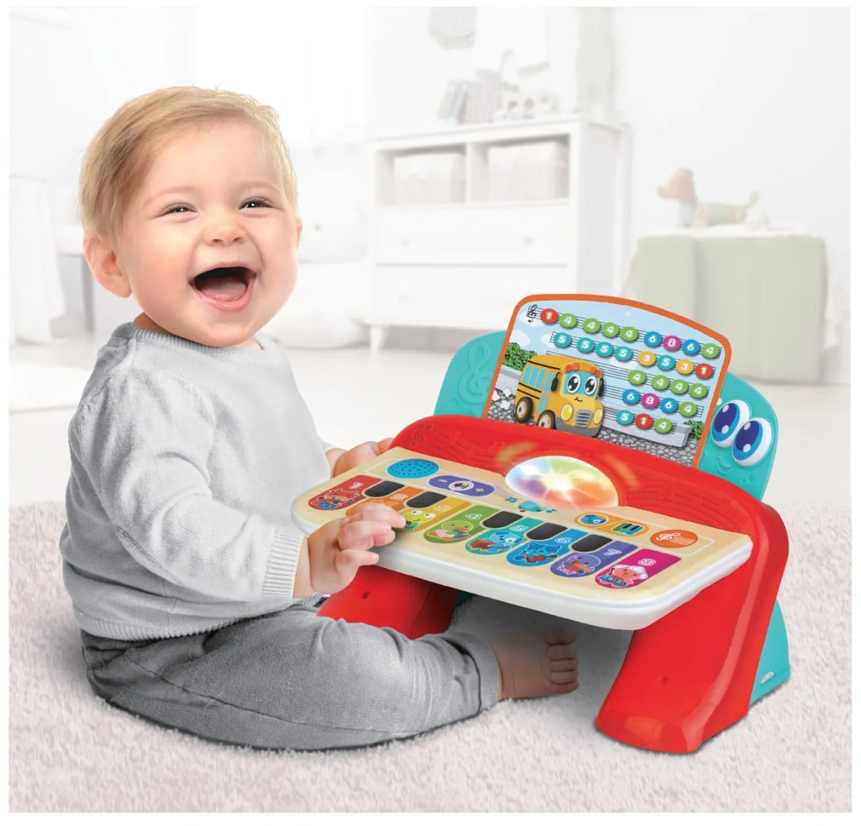 Winfun pian cu sunete si lumini cu 8 taste 12m+