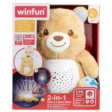 Winfun proiector si lampa de veghe 0m+ Ursulet