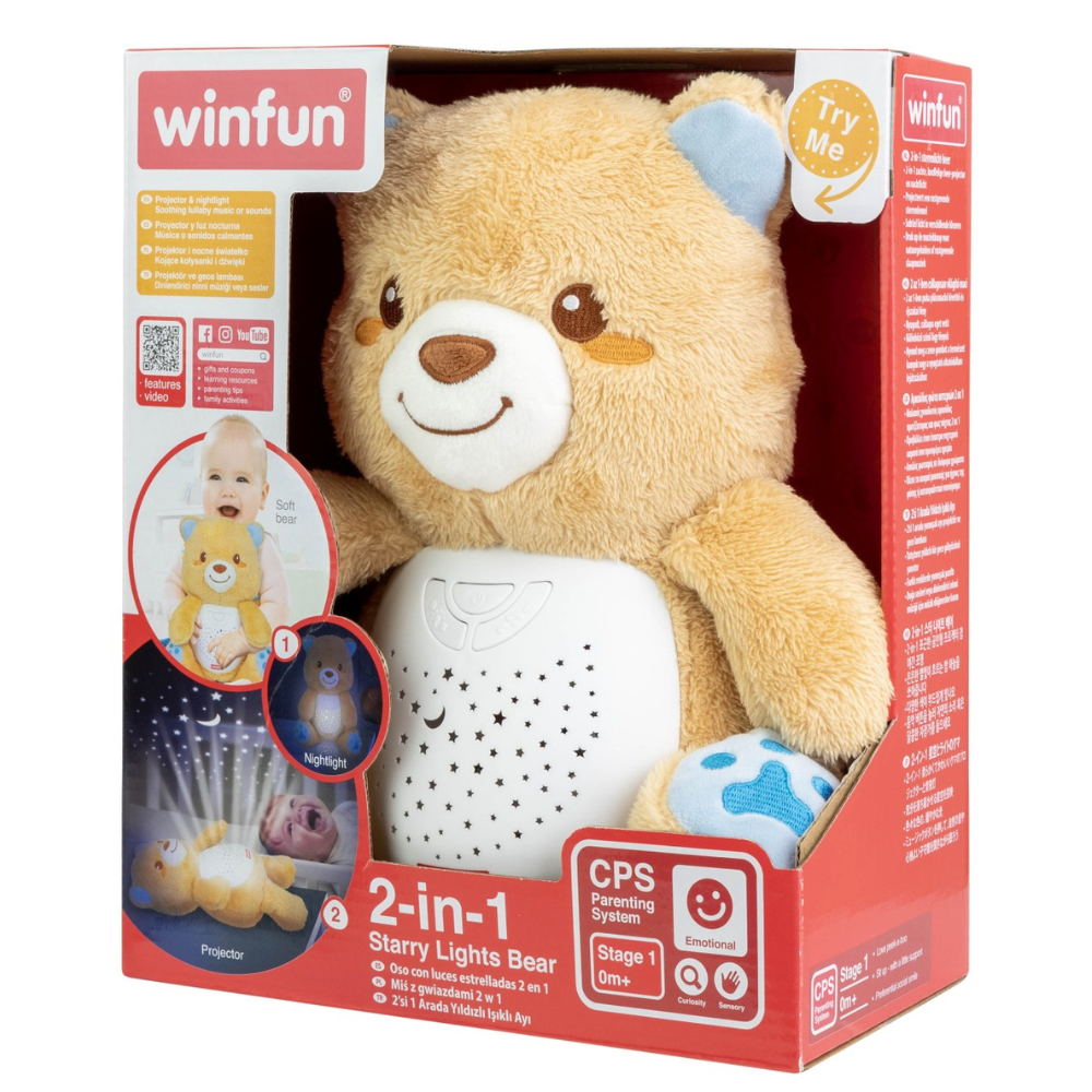 Winfun proiector si lampa de veghe 0m+ Ursulet