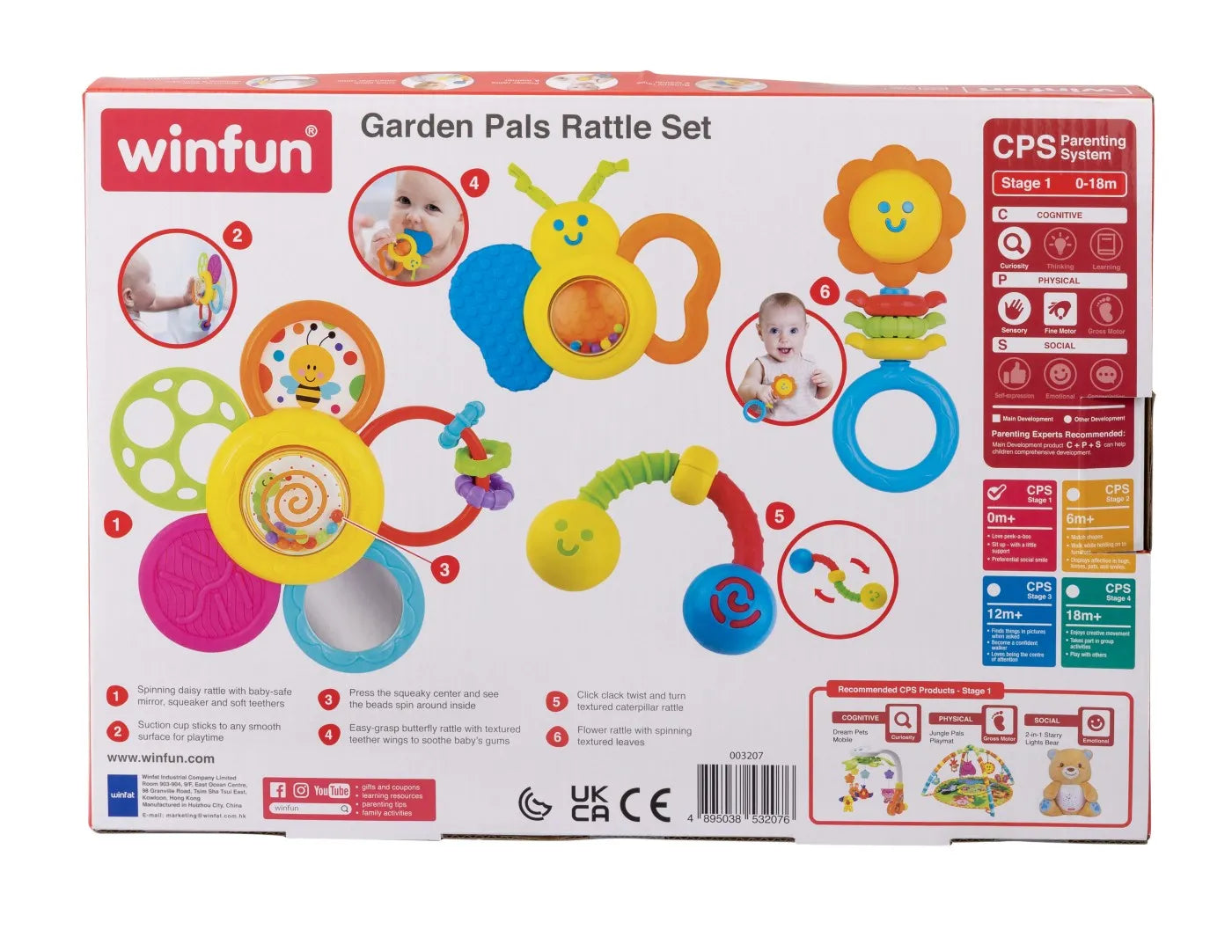 Winfun set 4 jucarii zornaitoare 0-18 luni