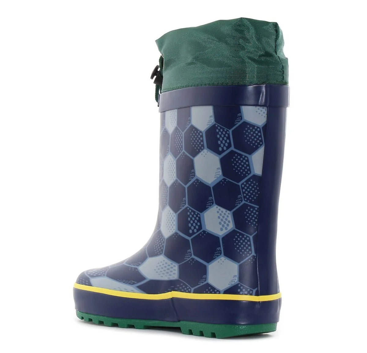 Wink cizme baieti de cauciuc imblanite 24-29 Navy/Green Footbal`s