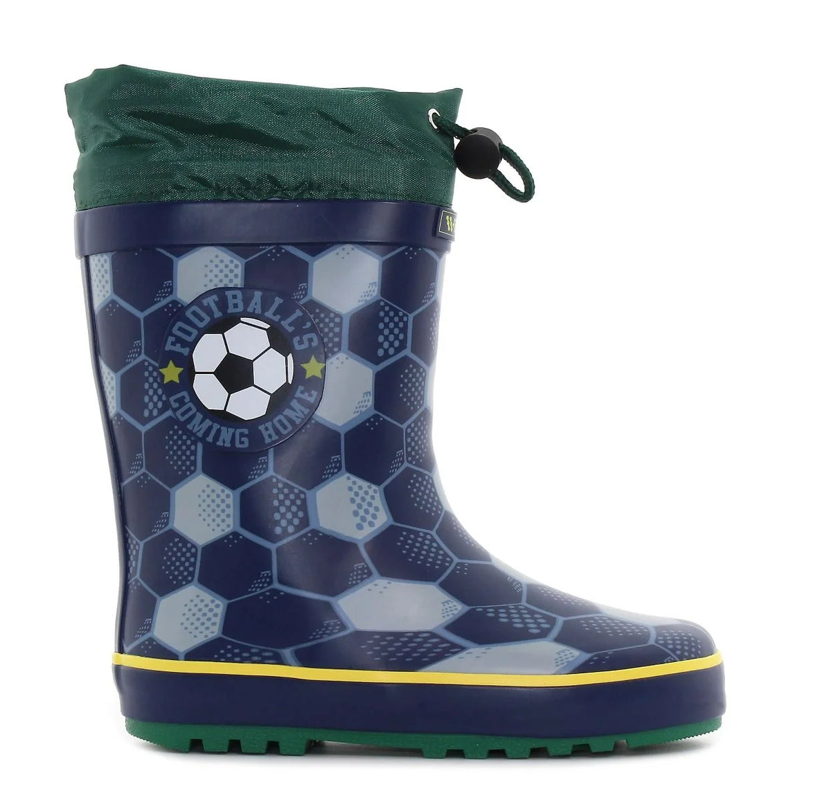 Wink cizme baieti de cauciuc imblanite 24-29 Navy/Green Footbal`s