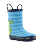 Wink cizme baieti de cauciuc imblanite 24-35 Stripy Blue/Navy Aligator