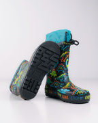 Wink cizme baieti de cauciuc 22-27 Black Dinos 