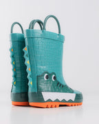 Wink cizme baieti de cauciuc 22-27 Green Aligator 