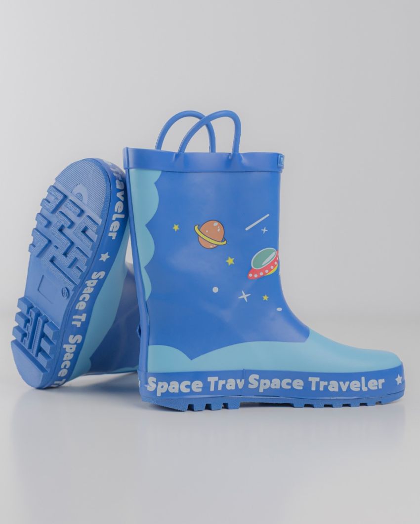 Wink cizme baieti de cauciuc 22-27 Navy Space Traveler