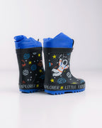 Wink cizme baieti de cauciuc 22-35 Black&Navy Little Explorer
