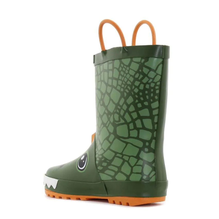 Wink cizme baieti de cauciuc imblanite 24-29 Green/Orange Crocco Imagine secundară a produsului