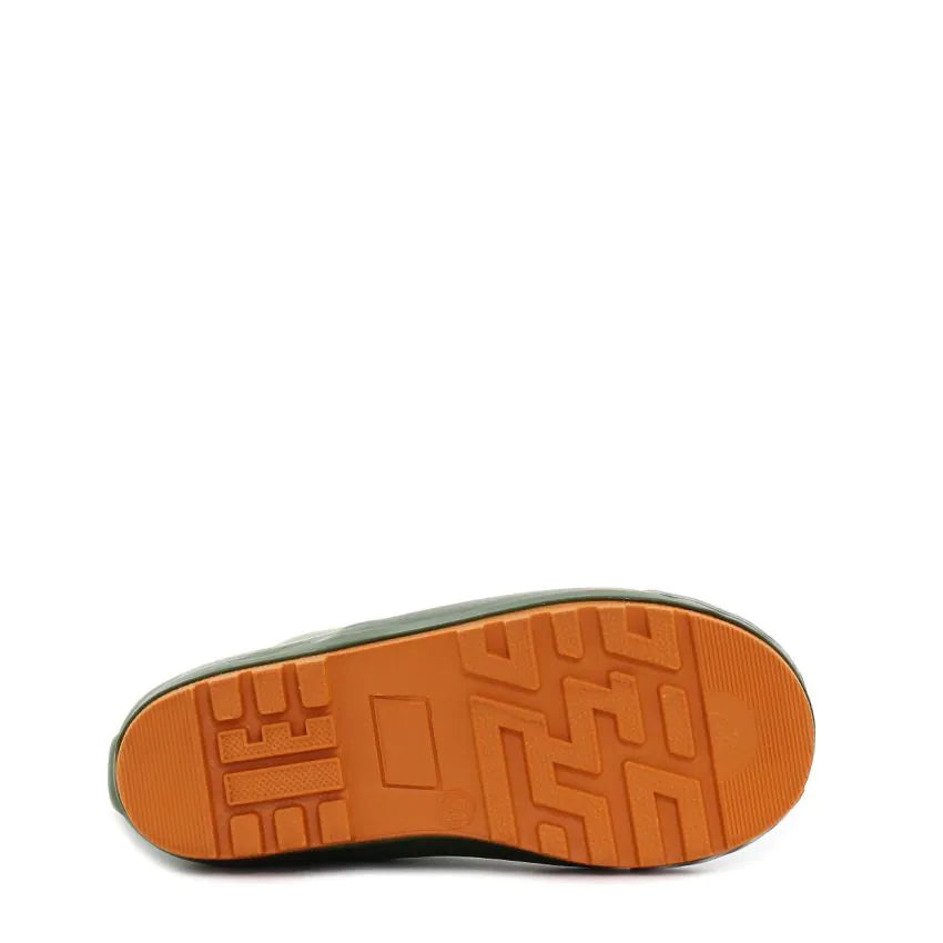 Wink cizme baieti de cauciuc imblanite 24-29 Green/Orange Crocco