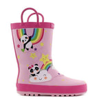 Wink cizme fete de cauciuc 22-27 Pink Happy Rainbow