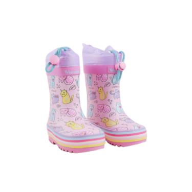 Wink cizme fete de cauciuc 22-35 Pink Meow
