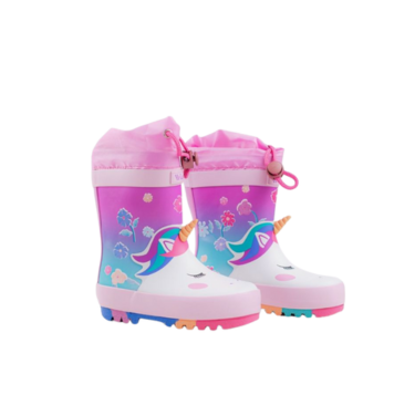Wink cizme fete de cauciuc 22-35 Pink Unicorn Imagine principală a produsului