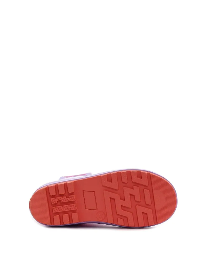 Wink cizme fete de cauciuc 22-35 Purple&Pink Flowers 