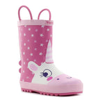 Wink cizme fete de cauciuc imblanite 24-35 Fuxia/Pink Unicorn