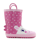 Wink cizme fete de cauciuc imblanite 24-35 Fuxia/Pink Unicorn