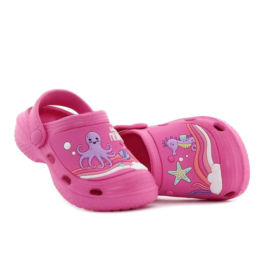 Wink papuci fete tip saboti 22-27 Fuxia Octopus