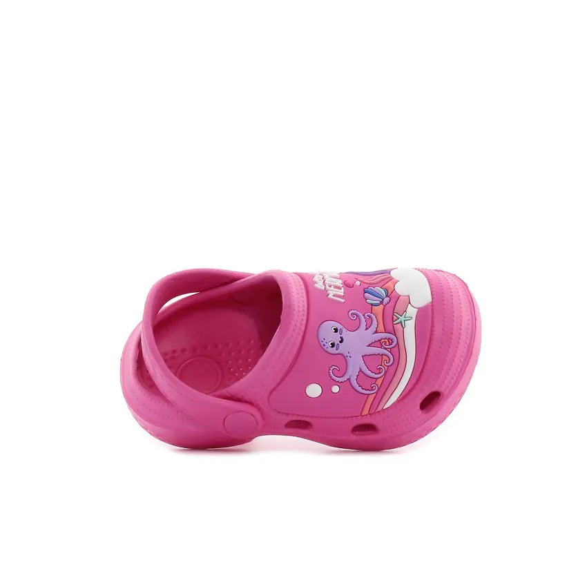 Wink papuci fete tip saboti 22-27 Fuxia Octopus