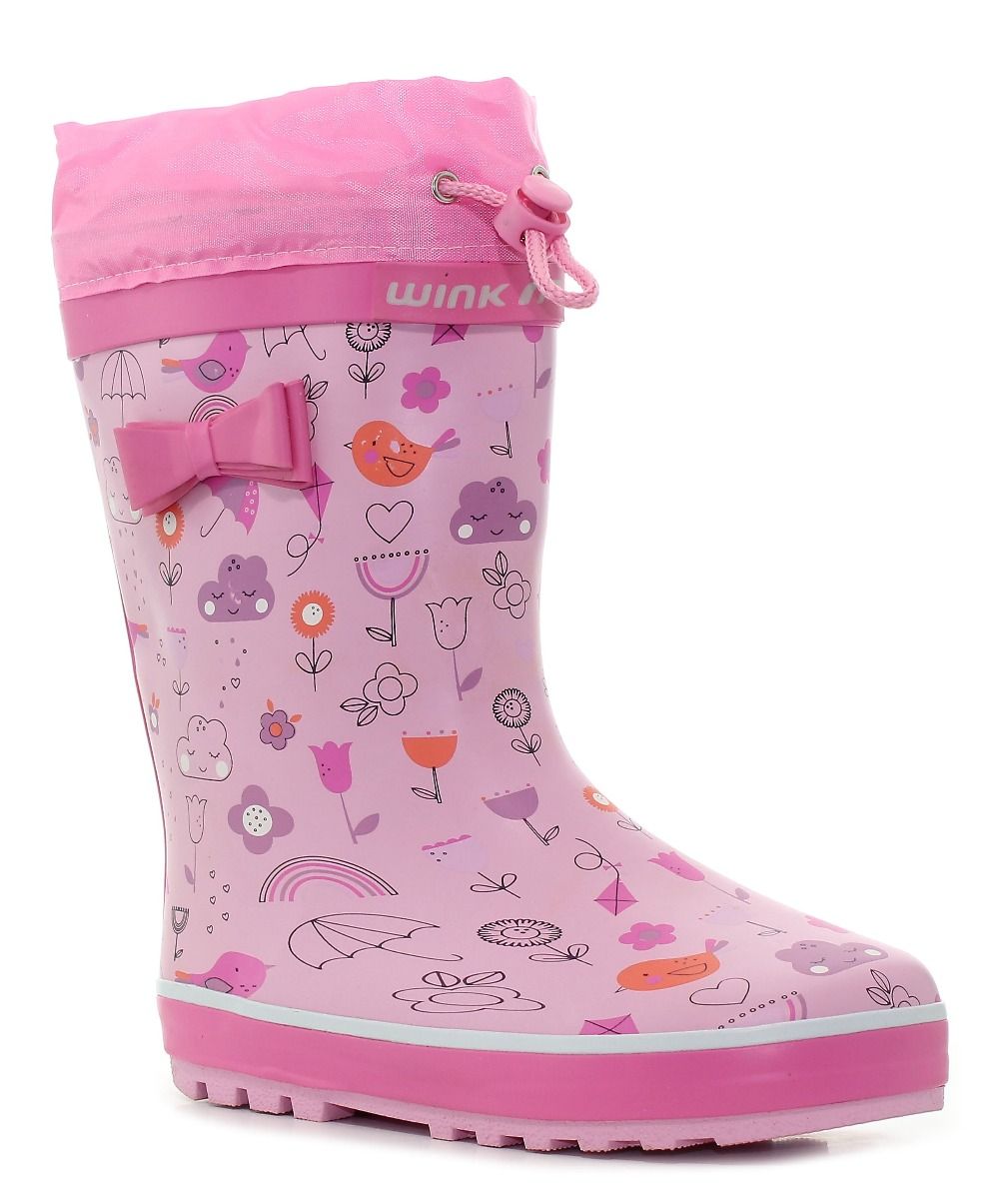 Wink cizme de cauciuc fete captusite  21-35, Pink 01 Imagine principală a produsului