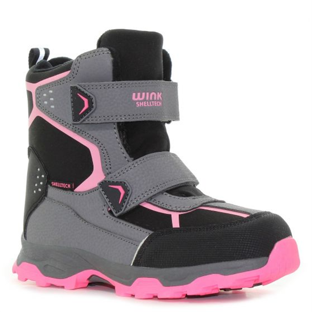 Wink cizme fete captusite 24-35, Black-Pink HF12542-1 01