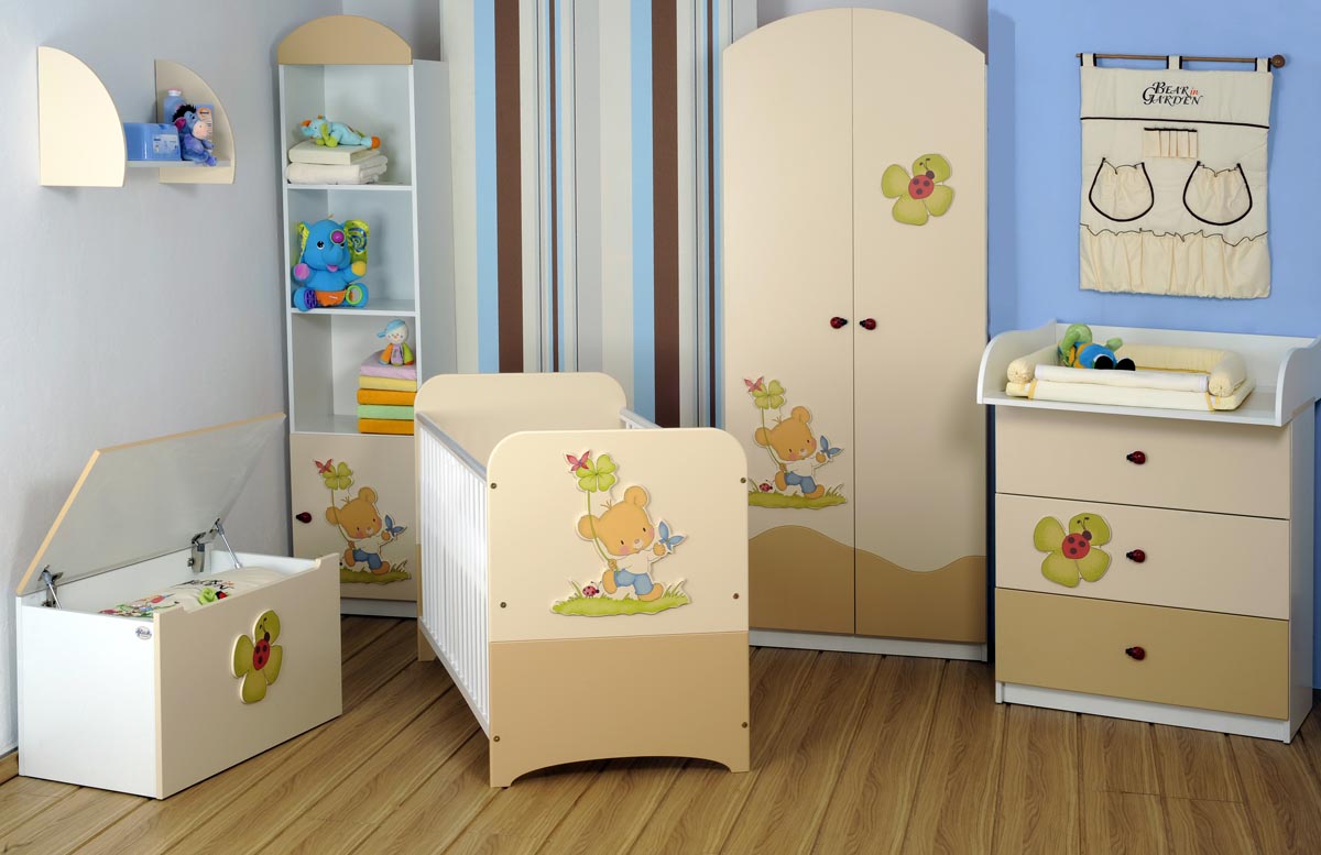 Gluck set mobilier copii "Bear in garden" 3 piese