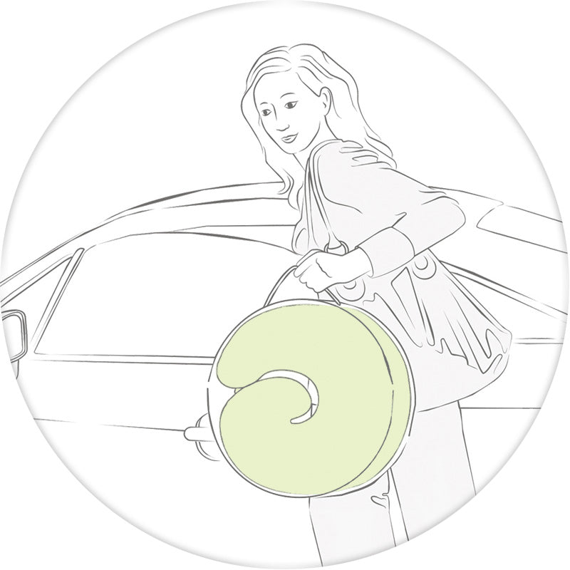 Ceba Baby perna de alaptat Physio Mini, Jersey Kolka Roz Imagine secundară a produsului