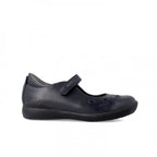 Biomecanics pantofi fete Back To School 26-38 Napa Azul Marino cu perforatii florale