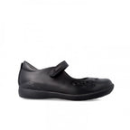 Biomecanics pantofi fete Back To School 26-37 Napa Negro cu perforatii florale