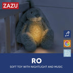 Zazu Kids iepurasul RO cu dispozitiv lumina si sunet 0m+ Verde