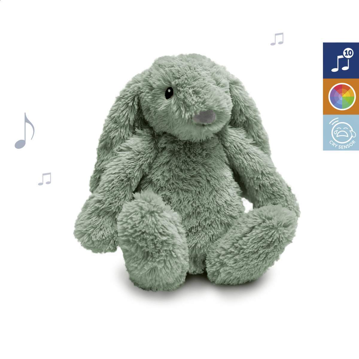 Zazu Kids iepurasul RO cu dispozitiv lumina si sunet 0m+ Verde