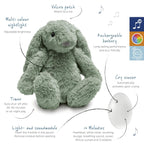 Zazu Kids iepurasul RO cu dispozitiv lumina si sunet 0m+ Verde