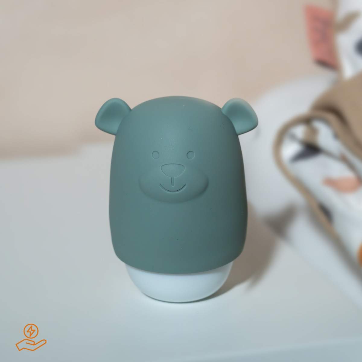 Zazu Kids lampa de veghe cu senzor de lumina Benny the Bear 10m+ Verde