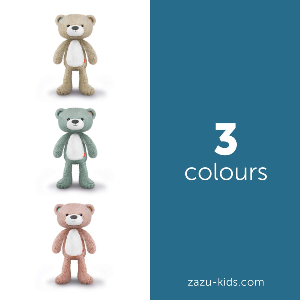 Zazu Kids ursuletul Brody antrenor de somn muzical cu lumina 0m+ Roz