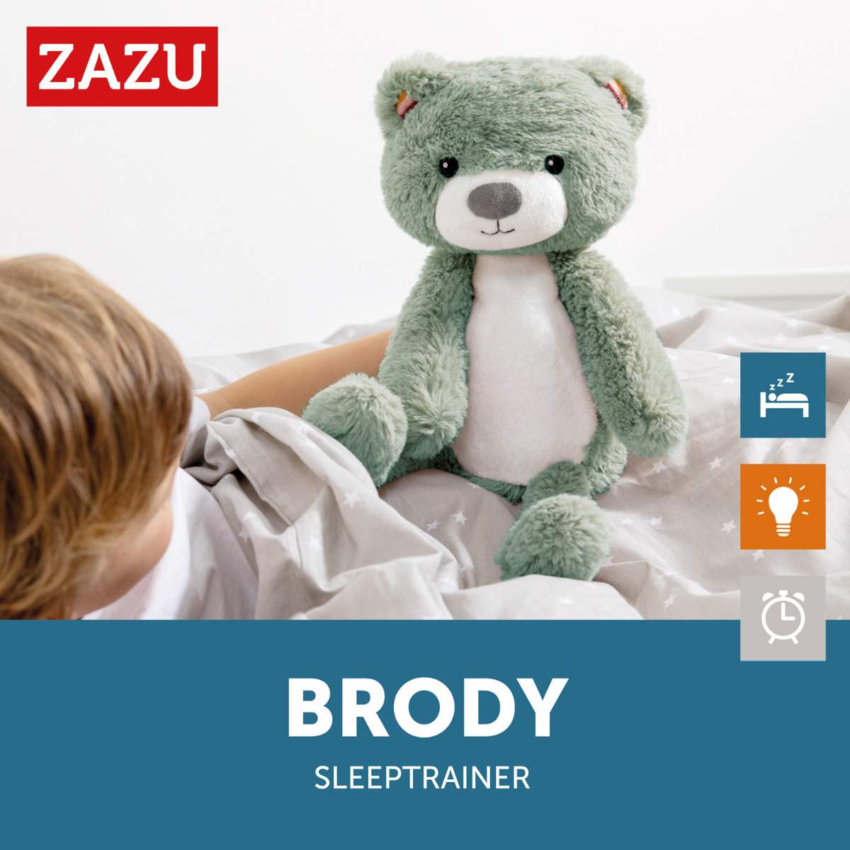 Zazu Kids ursuletul Brody antrenor de somn muzical cu lumina 0m+ Roz