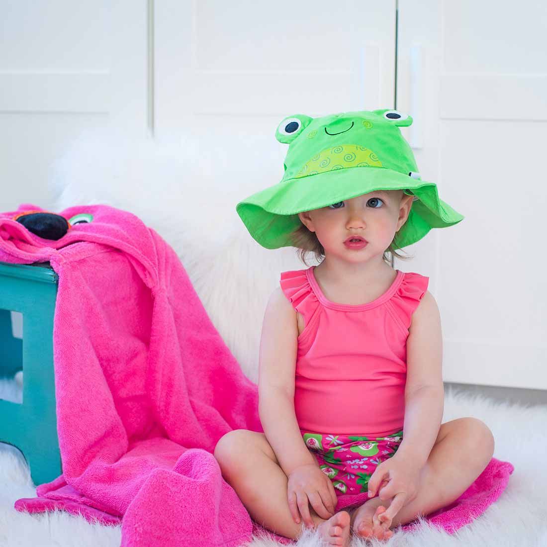 Zoocchini set chilotel de baie si palarie UPF50+ 04