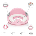 Zopa reductor toaleta anatomic cu colac inclus Coach 18m+ Blush Pink