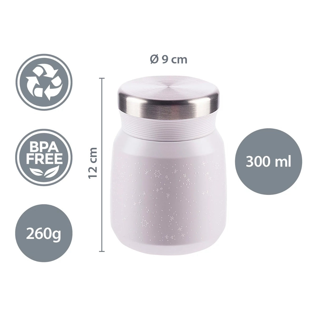 Zopa termos alimente din otel inoxidabil 300 ml City