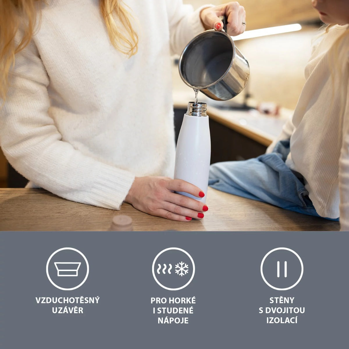 Zopa termos lichide din otel inoxidabil 480 ml 