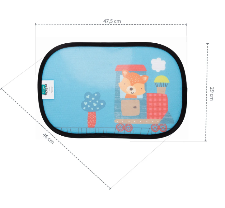 Zopa parasolar pentru masina cu UPF 30+, 2 buc Owl Imagine secundară a produsului
